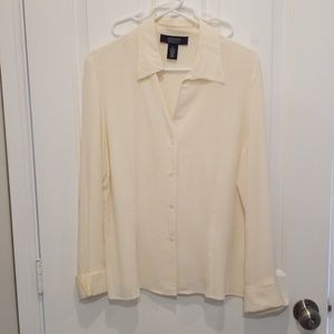 Jones Wear 100% Silk Blouse